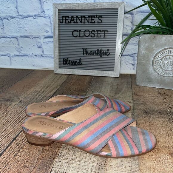 Madewell ruthie crisscross mule striped - Picture 4 of 10